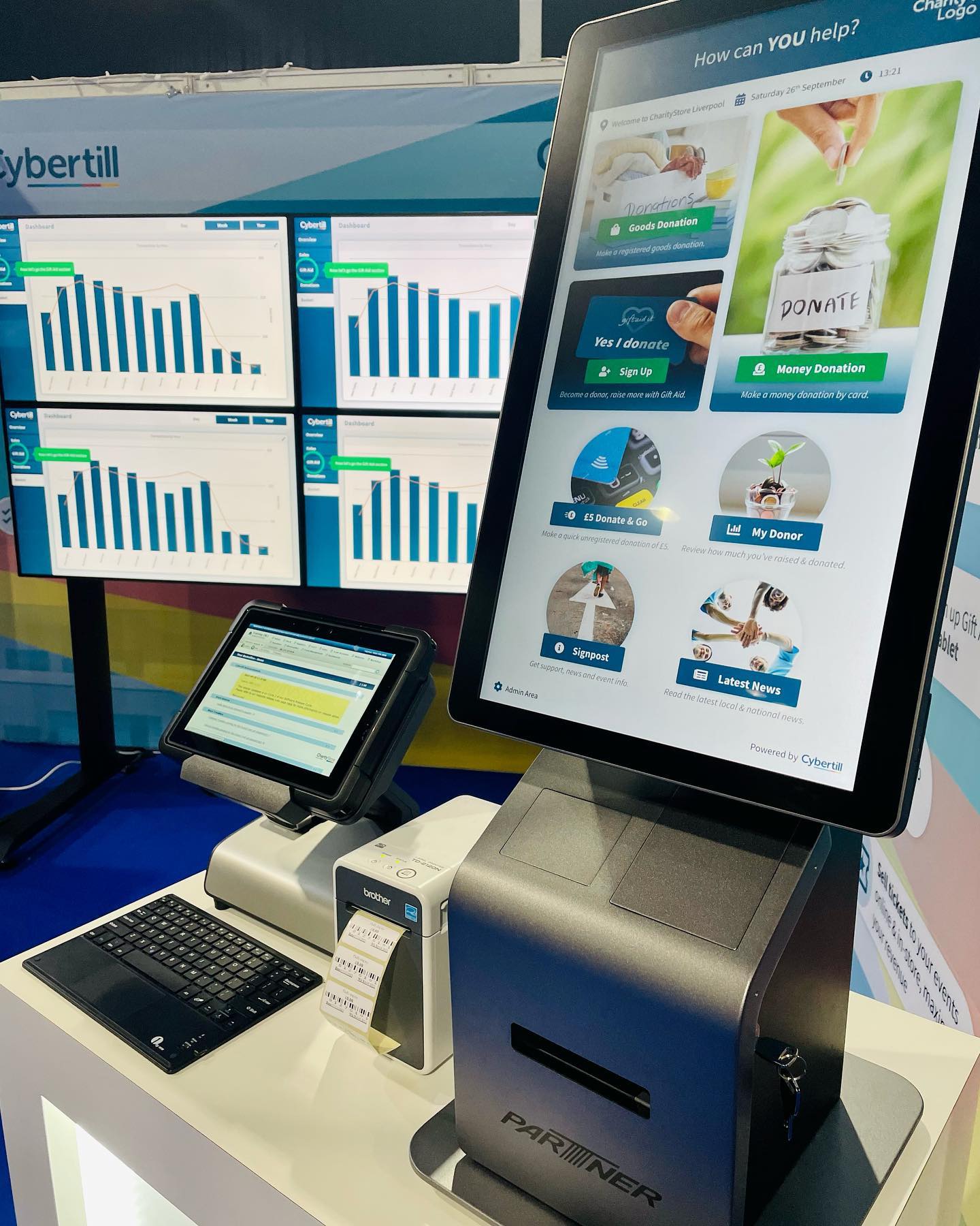 Donor Station at an Exhibition