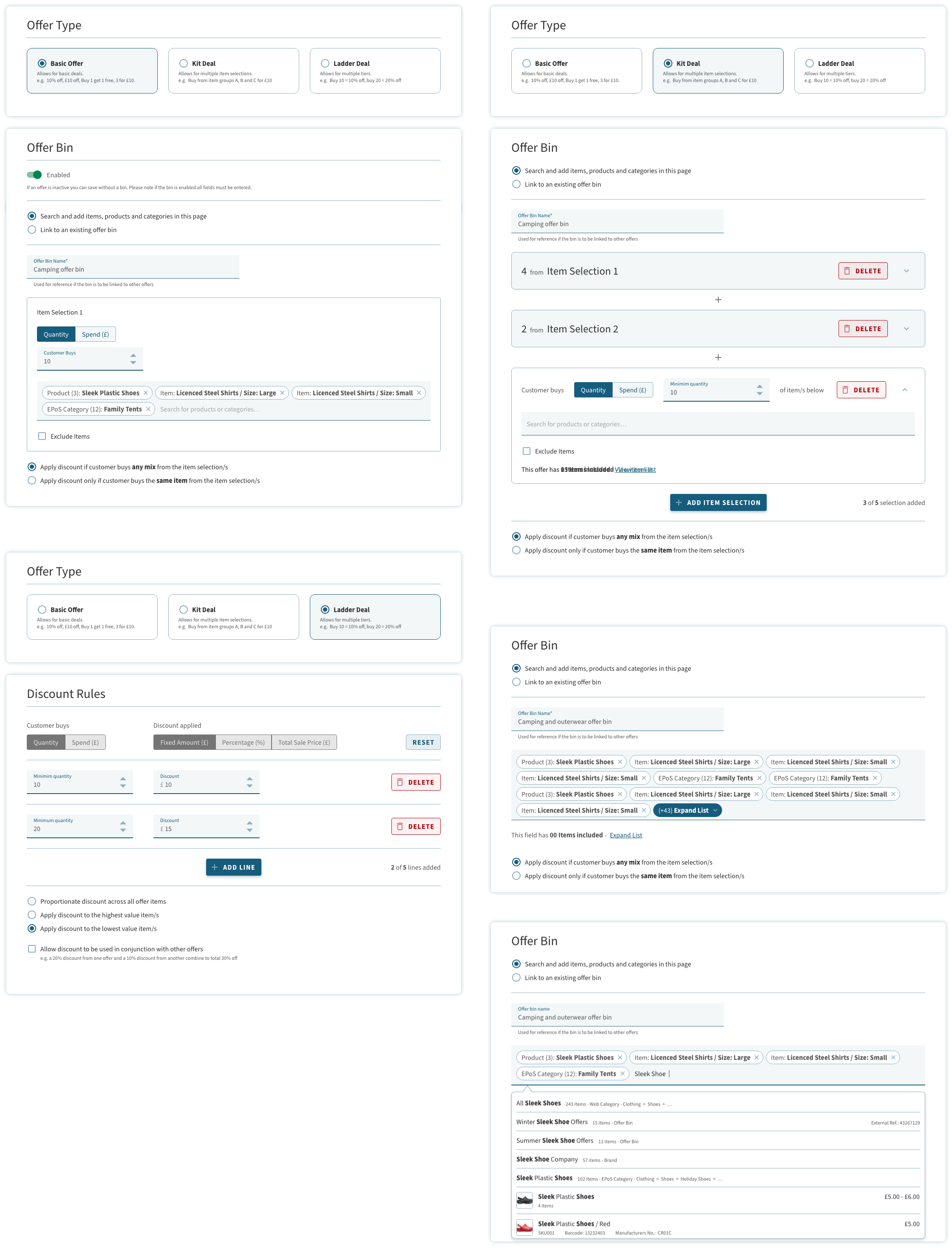 Offer Management Designs